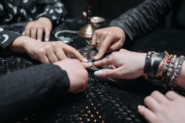 Ouija board with Planchette