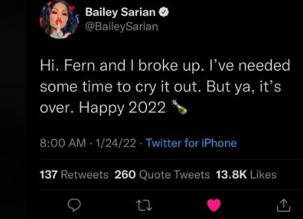Bailey sarian Twitter updates