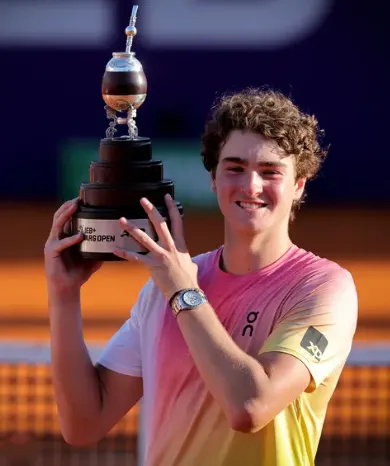 Brazilian tennis player João Fonseca